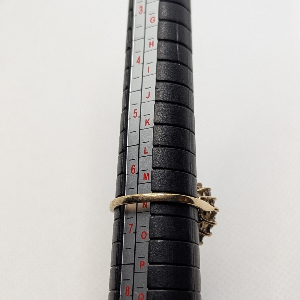 ✨ Vintage 9k Gold Double Halo Cluster Ring ✨ - Picture 5 of 6